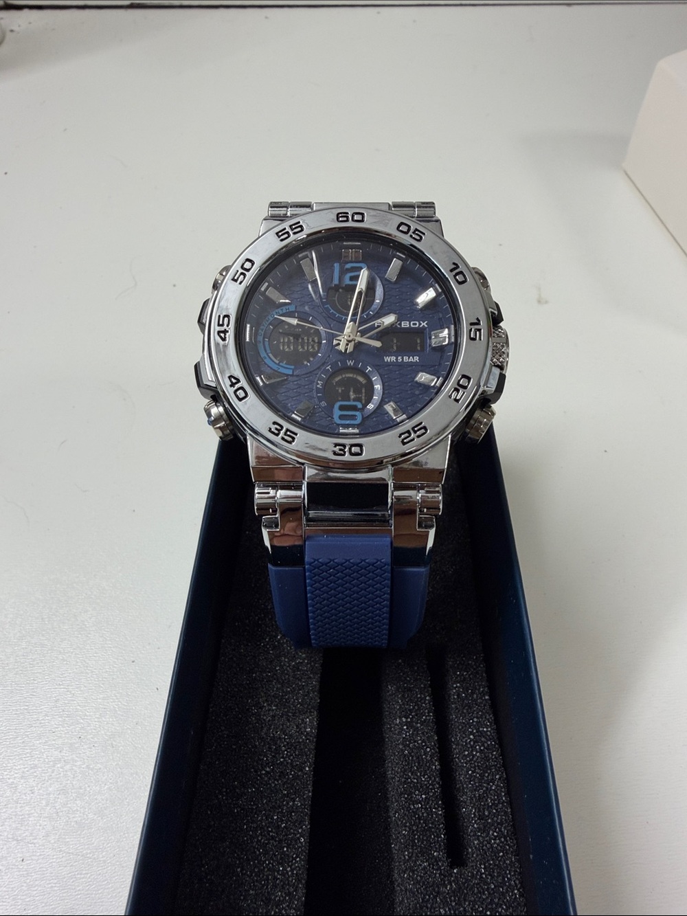 Men's Blue Sport Chronograph Watch - Unbranded